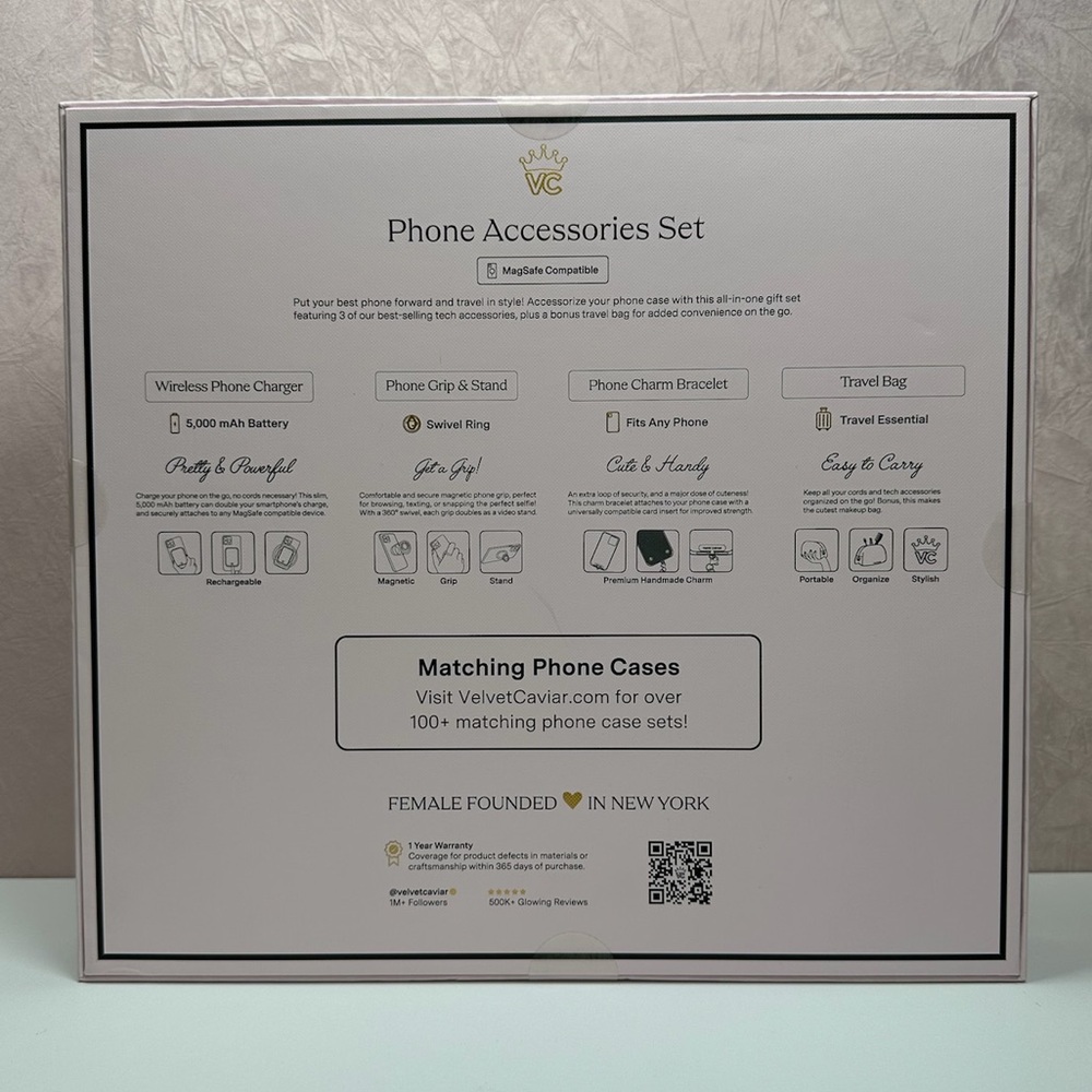 Velvet Caviar Cherry Design Phone Accessories Set - Picture 6 of 8